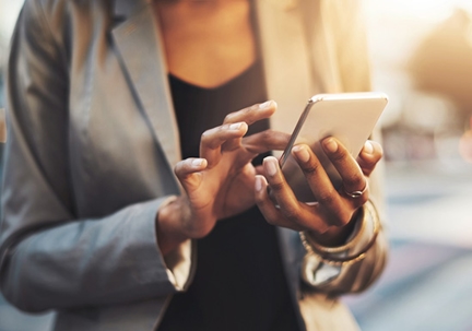 Person using phone